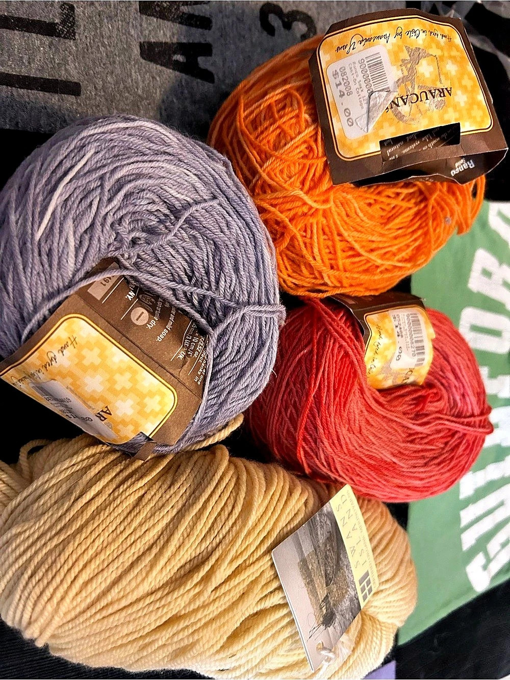 Speciality Araucania Ranco Sock Merino Yarn Skein Lot of 4